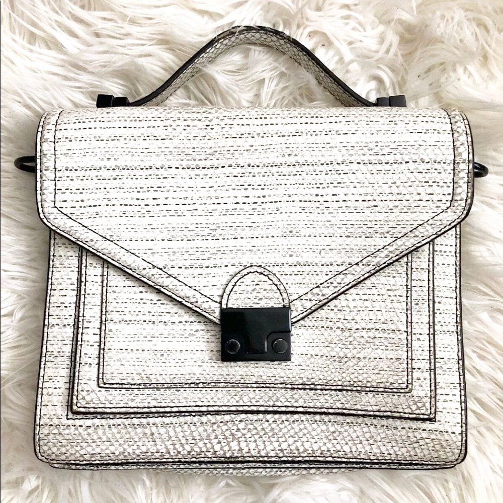 Loeffler Randall Medium Rider Snakeskin AS IS